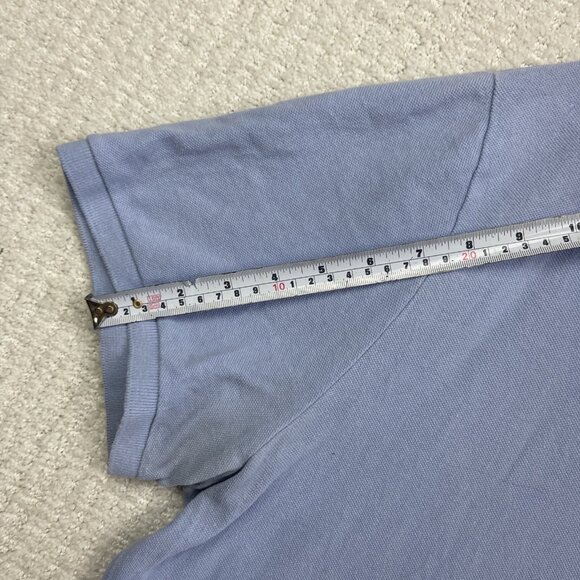 Polo Ralph Lauren Custom Slim Fit Mesh Baby Blue Cotton Polo Shirt Men XXL Read - Picture 15 of 16